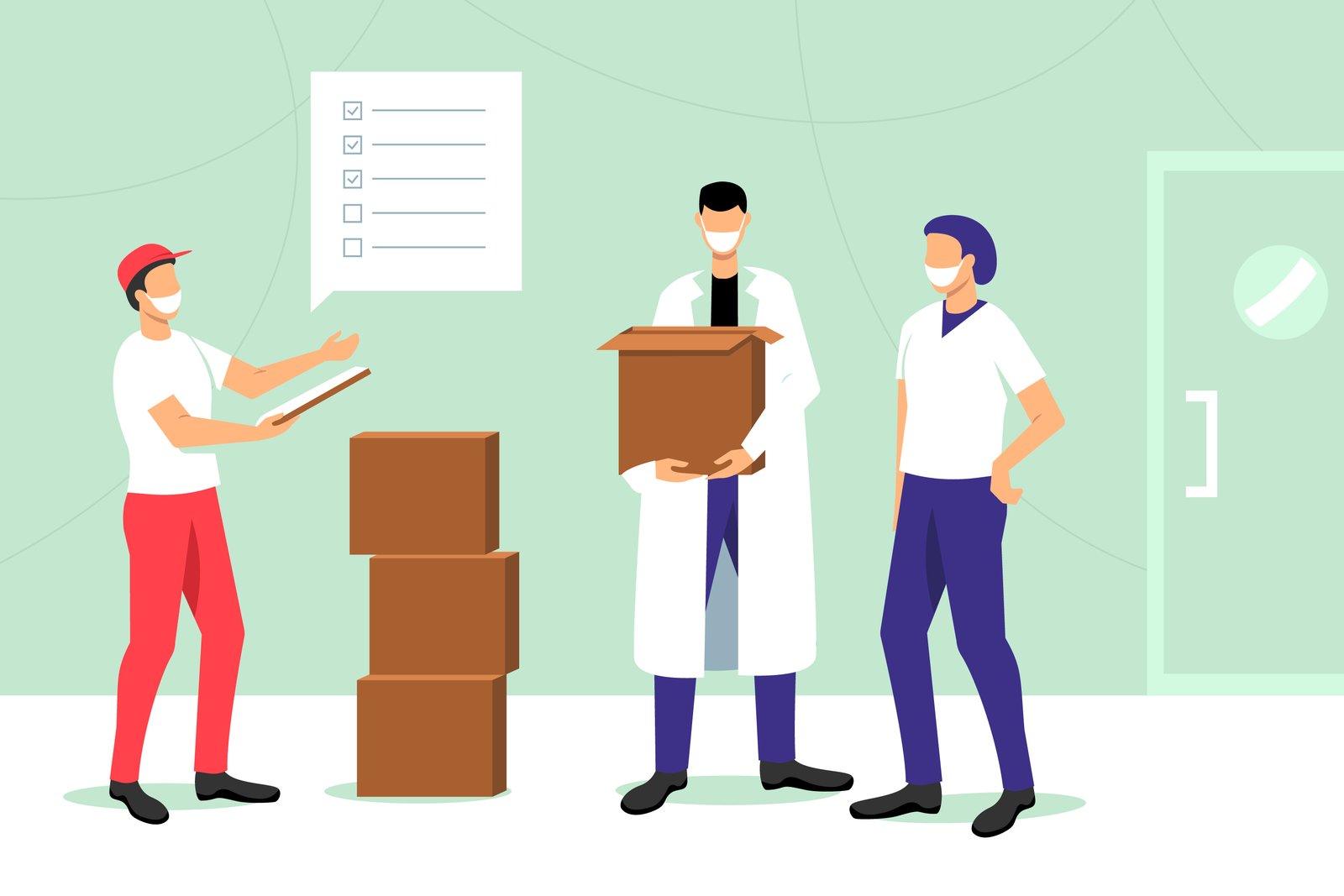 Healthcare team working